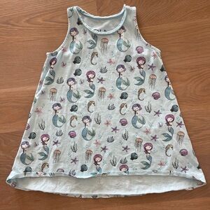 Mermaid Print Kids Tank Top